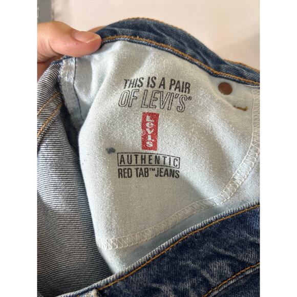 VTG Levis Jeans 512 15 Jr M Slim Fit Straight Leg 1998 Medium Wash Blue Denim - Picture 15 of 15